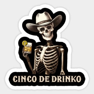 Cinco de Drinko Sticker